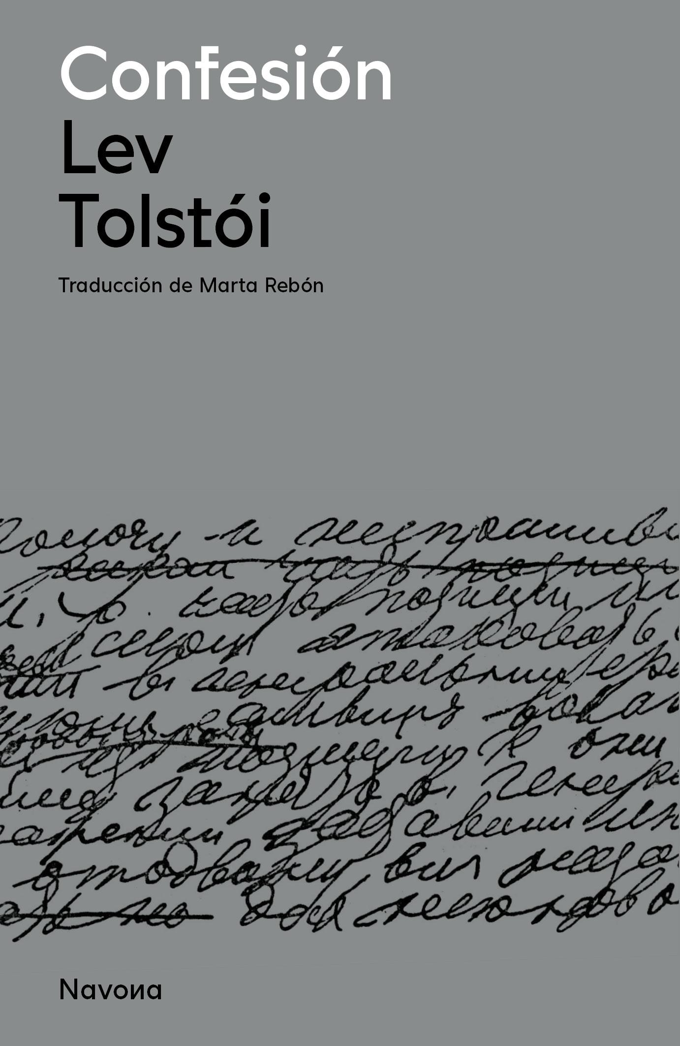 CONFESIÓN Lev Tolstói Bartleby & Co.